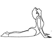 sketch of person doing yoga