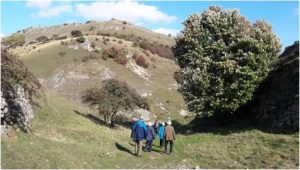 People walking in the Peaks